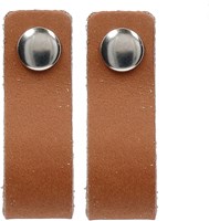 Durable Leren Label Blanco (2 stuks) 004 Dark Brown-2