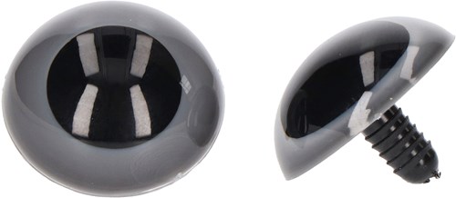 Veiligheidsogen Grijs 30mm per paar