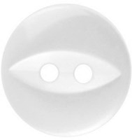 Milward Parelmoer Knoop Rond met Ellips Wit 10mm (10 stuks)-2