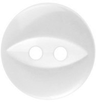 Milward Parelmoer Knoop Rond met Ellips Wit 11mm (9 stuks)-2
