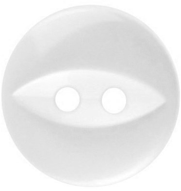 Milward Parelmoer Knoop Rond met Ellips Wit 11mm (9 stuks)-2