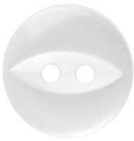 Milward Parelmoer Knoop Rond met Ellips Wit 13mm (8 stuks)-2