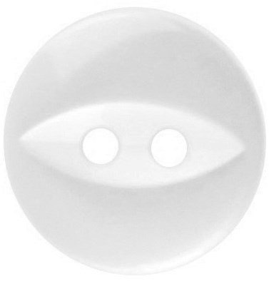 Milward Parelmoer Knoop Rond met Ellips Wit 19mm (5 stuks)-2
