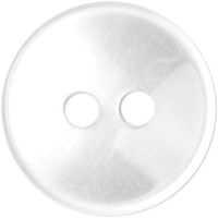 Milward Parelmoer Knoop Wit Glanzend Smalle Rand 10mm (9 stuks)-2