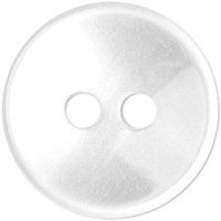 Milward Parelmoer Knoop Wit Glanzend Smalle Rand 11mm (8 stuks)-2