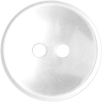 Milward Parelmoer Knoop Wit Glanzend Smalle Rand 16mm (6 stuks)-2