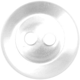 Milward Parelmoer Knoop Wit met Rand 13mm (5 stuks)-2