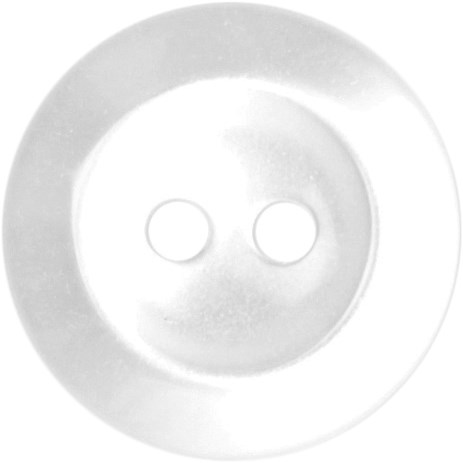 Milward Parelmoer Knoop Wit met Rand 16mm (4 stuks)-2
