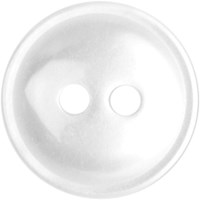 Milward Parelmoer Bolle Knoop Wit 13mm (6 stuks)-2