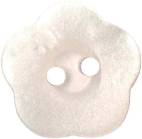 Milward Bloem Knoop Wit 17mm (3 stuks)-2