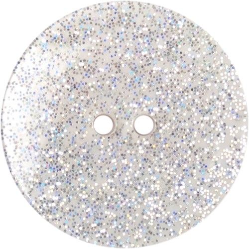 Milward Knoop met Glitters Wit 22mm (2 stuks)-2