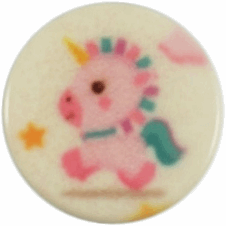Milward Ronde Knoop met Unicorn 13mm (4 stuks)-2