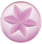 Milward Roze Knoop met Ster 11mm (5 stuks)-2