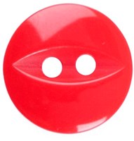 Milward Parelmoer Knoop Rood 13mm (8 stuks)-2