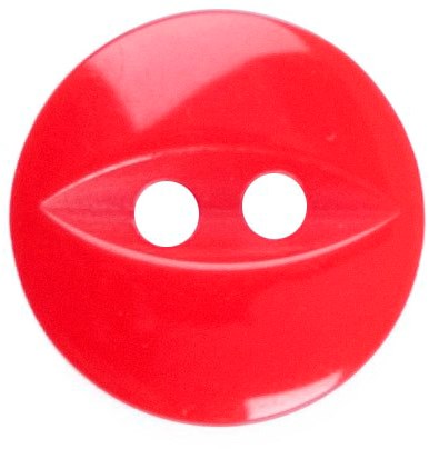 Milward Parelmoer Knoop Rood 19mm (5 stuks)-2
