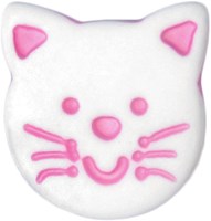 Milward Knoop Poes Wit/Roze 14mm (4 stuks)-2