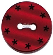 Milward Knoop met Sterretjes Rood 15mm (4 stuks)-2