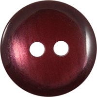 Milward Glanzende Knoop Donkerrood 13mm (5 stuks)-2