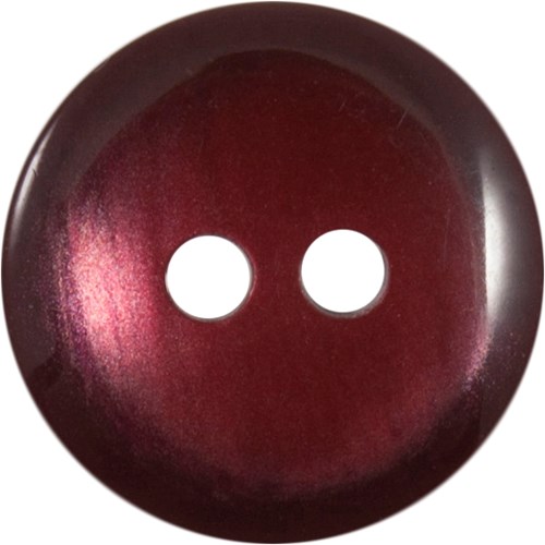 Milward Glanzende Knoop Donkerrood 13mm (5 stuks)-2