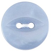 Milward Parelmoer Knoop Witblauw 13mm (7 stuks)-2