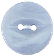 Milward Parelmoer Knoop Witblauw 15mm (5 stuks)-2