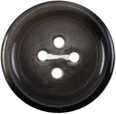 Milward Glans Knoop Zwart/Grijs 19mm (3 stuks)-2