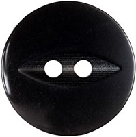 Milward Glans Knoop Zwart 19mm (5 stuks)-2