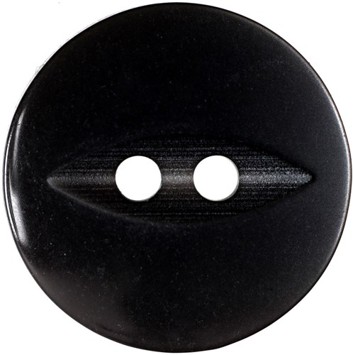 Milward Glans Knoop Zwart 19mm (5 stuks)-2