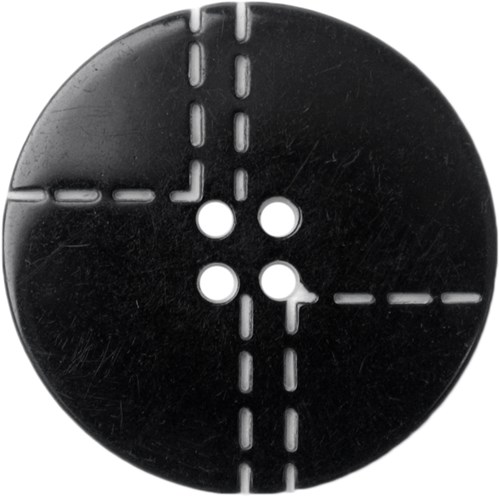 Milward Knoop met Werkje Zwart 25mm (2 stuks)-2