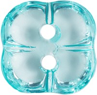 Milward Bloem Knoop Doorschijnend Lichtgroen 15mm (4 stuks)-2