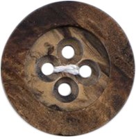 Milward Houten Knoop Opstaande Rand 17mm (3 stuks)-2