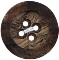 Milward Houten Knoop Opstaande Rand 22mm (2 stuks)-2