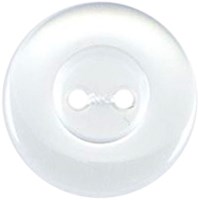 Milward Glans Knoop Wit met Rand 16mm (5 stuks)-2