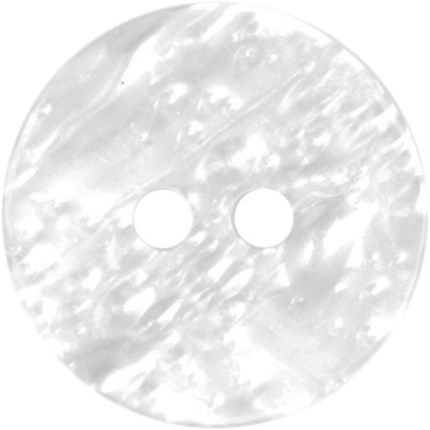 Milward Licht Golvende Parelmoer Knoop Wit 15mm (4 stuks)-2