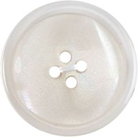 Milward Parelmoer/Transparant Knoop Wit 25mm (2 stuks)-2