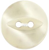 Milward Parelmoer Knoop Naturel 13mm (6 stuks)-2
