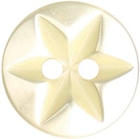 Milward Knoop Geel Glans Bloem/Ster 10mm (8 stuks)-2