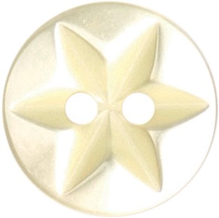 Milward Knoop Geel Glans Bloem/Ster 10mm (8 stuks)-2