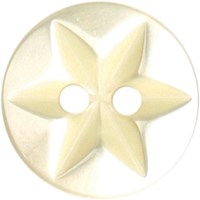 Milward Knoop Geel Glans Bloem/Ster 12mm (7 stuks)-2