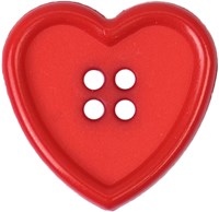 Milward Knoop Hart Rood 22mm (2 stuks)-2