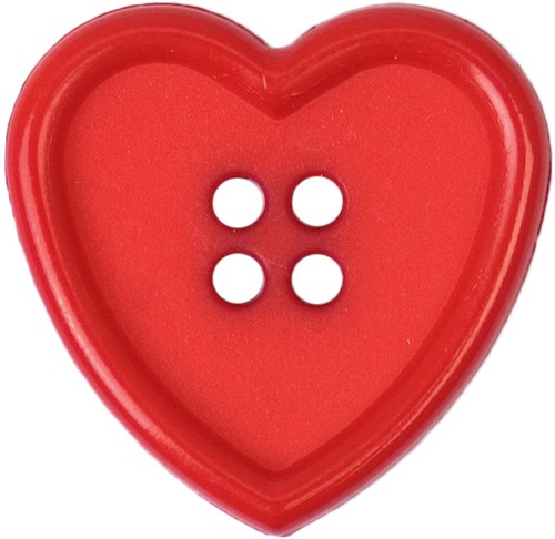 Milward Knoop Hart Rood 22mm (2 stuks)-2