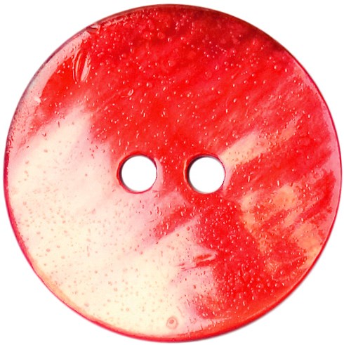 Milward Parelmoer Knoop Rood 17mm (3 stuks)-2