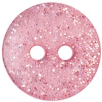 Milward Knoop Licht Roze Glitter 12mm (5 stuks)-2