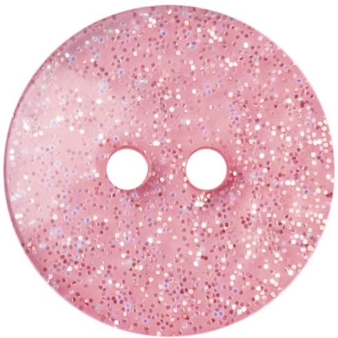 Milward Knoop Licht Roze Glitter 17mm (3 stuks)-2
