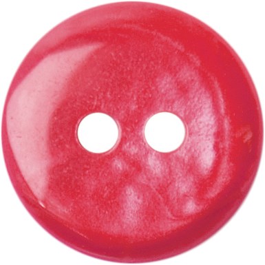 Milward Knoop Rood Glans 13mm (5 stuks)-2