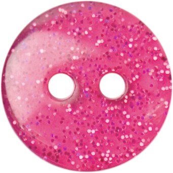 Milward Knoop Donker Roze Glitter 12mm (5 stuks)-2