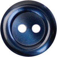 Milward Knoop Donkerblauw Glans Met Opstaande Rand 15mm (6 stuks)-2