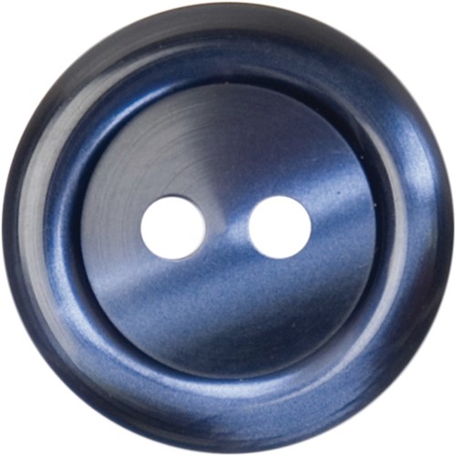 Milward Knoop Donkerblauw Glans Met Opstaande Rand 17mm (5 stuks)-2