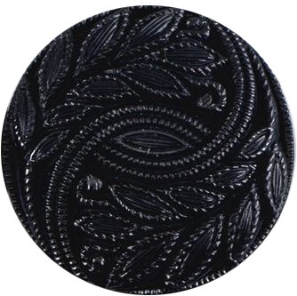Milward Knoop Metaal Blauw/Zwart Bladpatroon 27 mm (2 stuks)-2