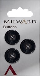 Milward Knoop Blauw/Zwart Met Sierrand